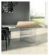 Tavolo moderno in Rovere con gambe in vetro
