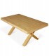 Tavolo in legno base X Naturale