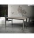 Tavolo vetro design moderno Tortora