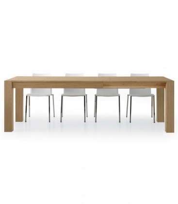 Tavolo Allungabile in Legno Rovere Naturale Spazzolato