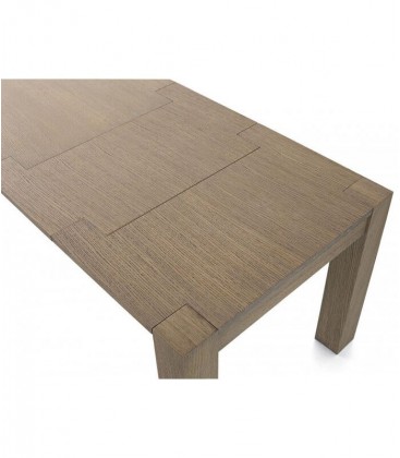 Tavolo Rettangolare Allungabile in Legno Rovere Seppia spazzolato