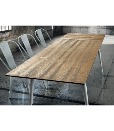 Tavolo moderno in Legno di Abete spazzolato