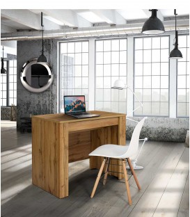 Consolle Tavolo 90 x 50 Nobilitato Rovere Nodato Allungabile 12 posti