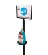 Colonna Porta Dispenser con Display in ferro base tonda per Disinfettante Gel Mani