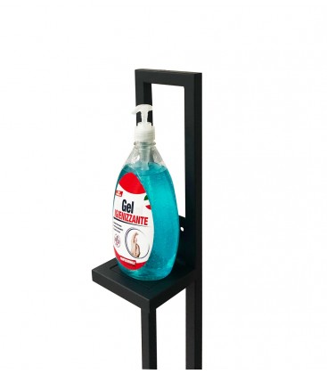 Piantana Porta Dispenser in ferro tubolare 20x20 per Igienizzante Mani