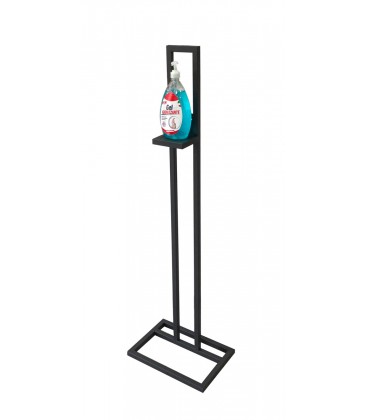 Piantana Porta Dispenser in ferro tubolare 20x20 per Igienizzante Mani