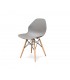 Sedia ecopelle beige trapuntata