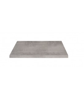 Tavolo da Ristorante Base Quadrata in Ferro Piano Rovere Nodato