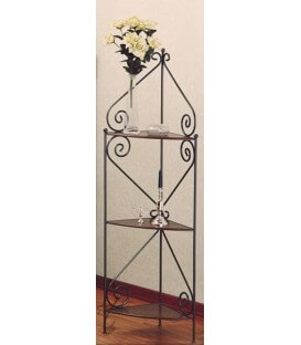 Angoliera etagere in ferro 28 x 28 H. 140
