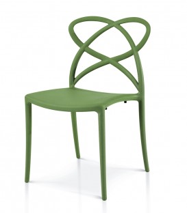 Sedia di Design in Polipropilene Avocado
