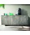 Credenza 3 Ante Rovere con Piedi in Ferro Finitura Beton