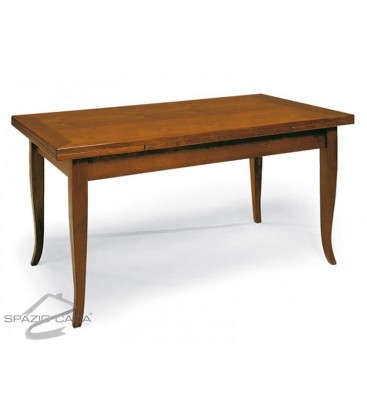 Set Tavolo rettangolare allungabile + Sedie Venezia seduta massello Noce