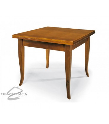 Set Tavolo da cucina 160 x 85 allungabile + 6 Sedie Legno massello