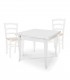 Set Tavolo quadrato allungabile + Sedie Venezia seduta massello Noce