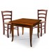 Set Tavolo da cucina 160 x 85 allungabile + 6 Sedie Legno massello