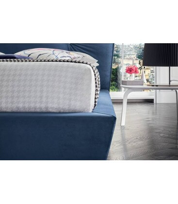 Letto matrimoniale imbottito elegante Chris Felis