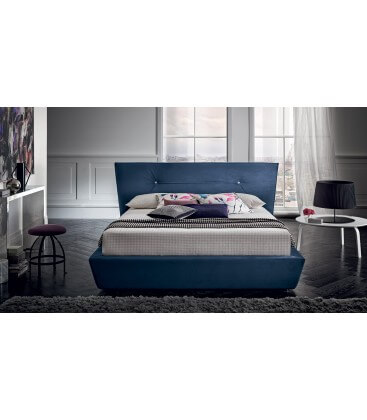 Letto matrimoniale imbottito elegante Chris Felis