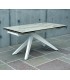 Tavolo Rettangolare Gambe a Piramide e Piano in Vetro Ceramica