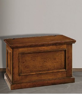 Cassapanca Baule in legno Massiccio Noce