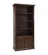 Libreria Classica Legno 2 ante Noce