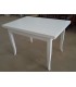 Tavolo Rettangolare Allungabile in Legno Piedi a Sciabola Bianco 100 x 70