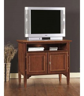 Porta TV Legno con piedi a spillo noce