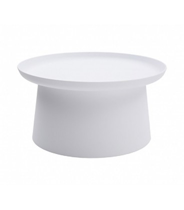 Tavolino Rotondo Polipropilene Bianco