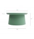 Tavolino Rotondo Polipropilene Verde