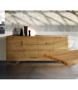 Credenza 4 ante Rovere notato