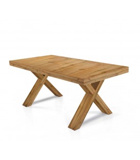 Tavolo in Legno di Rovere Bianco Consumato