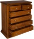 Cassettiera in legno 4 + 2 cassetti Zoccolo chiuso
