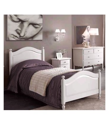 Letto una piazza e mezza Legno Stile Provenzale