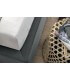 Letto contenitore imbottito testiera moderna minimal Emily Felis