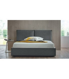 Letto contenitore imbottito testiera moderna minimal Emily Felis