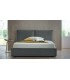 Letto contenitore imbottito testiera moderna minimal Emily Felis