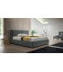 Letto contenitore imbottito testiera moderna minimal Emily Felis