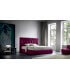 Letto contenitore testata imbottita 2 cuscini George Felis