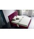 Letto contenitore testata imbottita 2 cuscini George Felis