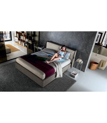 Letto matrimoniale testata imbottita Kevin Felis