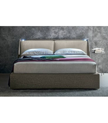 Letto matrimoniale testata imbottita Kevin Felis