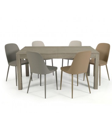 Tavolo da Pranzo Allungabile a +3 metri Moderno Frassino