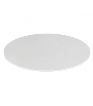 Piano per tavolo da Ristorante Base Rotonda in Laminato Bianco consumato
