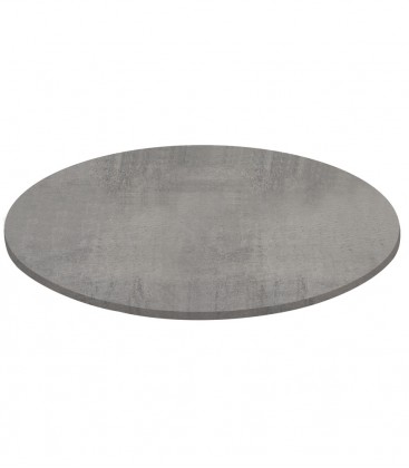 Piano Rotondo per tavolo in Laminato Cemento 18mm