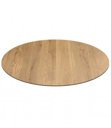 Piano Rotondo per tavolo in HPL Rovere Nodato 10mm