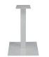 Base quadrata per tavolo Snack in metallo Bianco H.105
