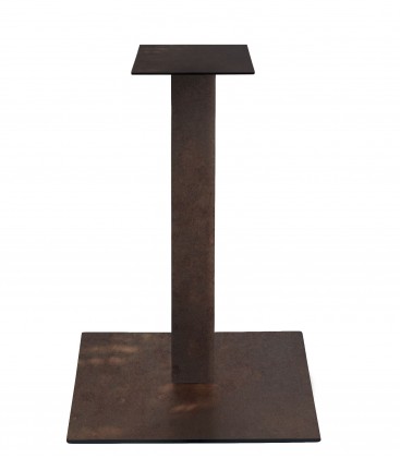 Base quadrata per tavolo Snack in metallo Bronzo H.105