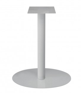 Base rotonda per tavolo Snack in metallo Bianco H.78