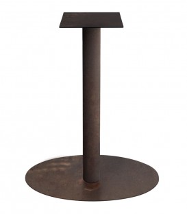 Base rotonda per tavolo Snack in metallo Bronzo H.78