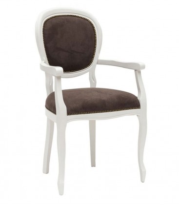 Poltroncina in legno bianco