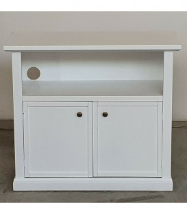 Mobile porta TV legno arte povera 2 ante Bianco